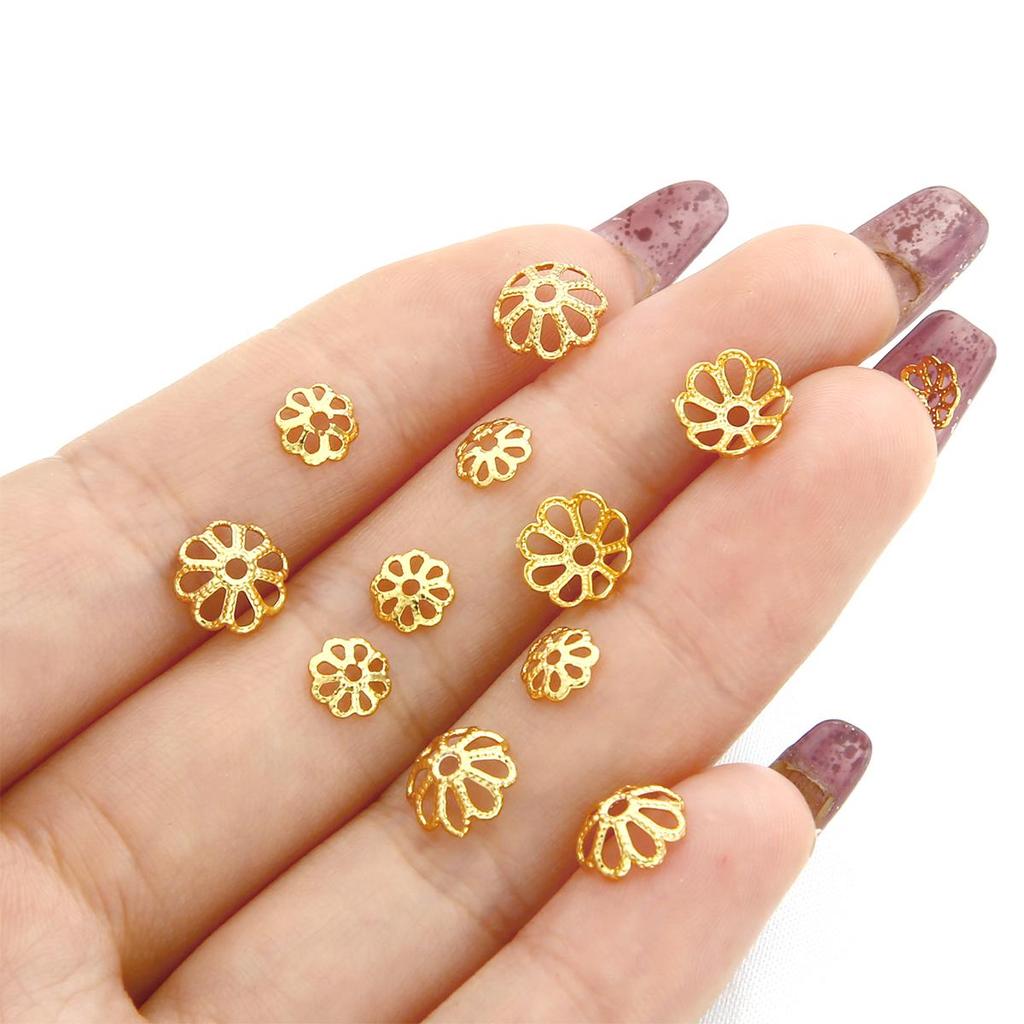 10 шт 18-каратное золото медь сосуд цветок подвески для DIY ожерелье браслет ювелирных изделий ремесло