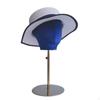 Hat Display Stand Female Mannequin Head with Retractable Metal Base Velvet Pinnable Manikin