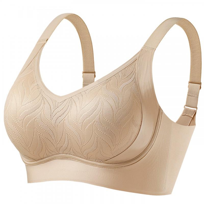 Piltech Support Latex Bra Women Minimizer Push Up Seamless Non-Magnetic Underwear