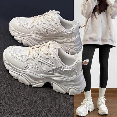 Универсальные женские кроссовки-папы высокой ценности, весенне-осенние новинки 2025 года, популярные в интернете, увеличивающие рост, легкие спортивные женские кроссовки-папы