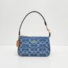 Сумка-кроссбоди COACH Nolita 19 из денима сsignature-принтом