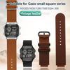18 мм Винтажный ремешок для часов из натуральной кожи для Casio AE-1200/AE-1300/AE-1500/SGW-300/SGW-400/W218H Черный и Коричневый Сменный ремешок