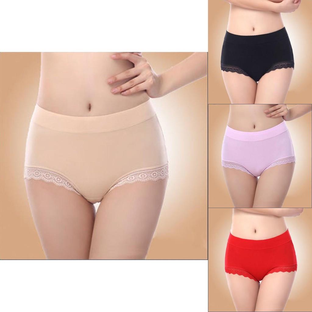 Comfortable And Breathable Modal Cotton High Waist Triangle Women Underwear For All Seasons