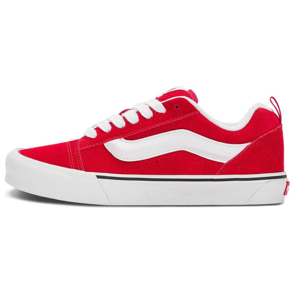 Vans Knu Skool Fashion Comfortable Versatile Low-Top Skate Shoes Unisex Sneakers Red VN0009QCJV6