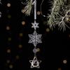 Fake Ice Christmas Tree Decorations Transparent Snowflakes Pendants  Christmas Gift
