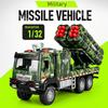 1:32 Военных Ракетных Машины Сплавной Запускатель Дронов Литая Модель Игрушечная Машинка Дверь Открывается Оттяни Назад Подарки Военным Энтузиастам