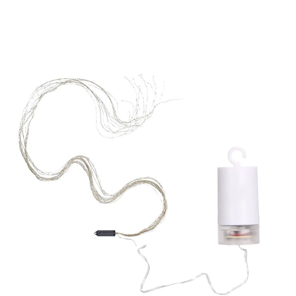 Каскадные огни для рождественской елки, 8 режимов 200 рождественских светодиодных гирлянд, огни для рождественской елки с кольцом