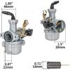 RUTU PZ22 Carburetor 22mm Carb with Fuel Filter Cable Choke for SSR 110cc 125cc Sunl Roketa Taotao Monkey Coolster ThumpStar CRF Pit Bike Atv Quad