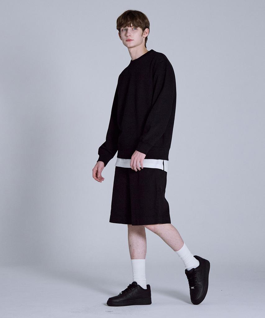 BASIC HOUSE Cp Sweatshirt Black Lyts0104 (Type B)