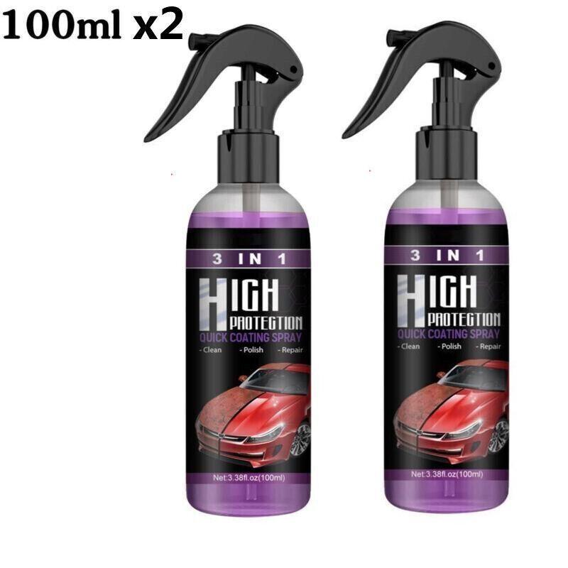 1 шт./2 шт. спрей для автомобильного покрытия, спрей с высокой защитой 3 в 1, спрей для быстрого автомобильного керамического покрытия 3 в 1 с высокой защитой, автомобильный спрей с высокой защитой 3 в 1