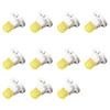 12V Универсальная T3 SMD Чип Автомобильная Светодиодная Лампа Подсветки Панели Приборов / Белый (Пакет из 10)