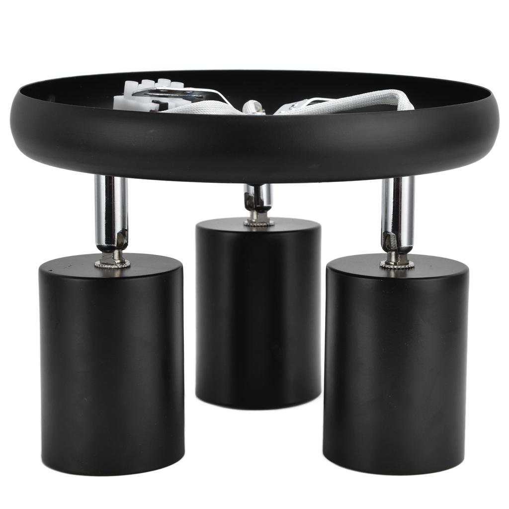 GU10 Ceiling Spotlight Holder 3 Head Rotating Lamp Base Fixture for Bedroom Dining Room Shopping