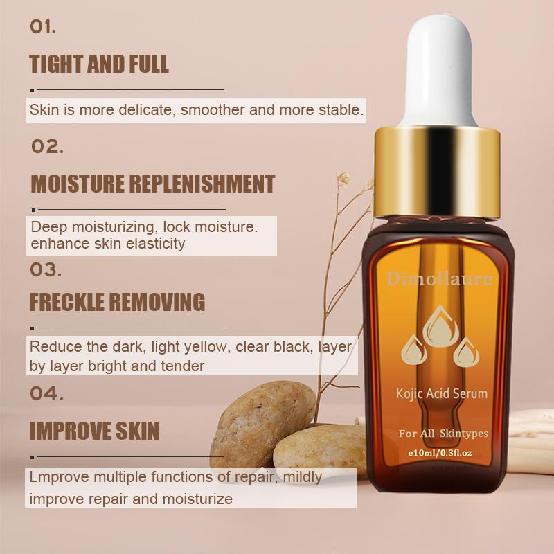 1pc/3pc/5pc Kojic Acid Face Serum Whitening Reduce Freckle Pigment Melanin Skin Streaming Essence 10ml