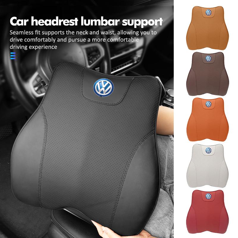 Hub Caps For Volkswagen VW Car Headrest Lumbar Support Memory Cotton Fatigue Relief Cushion Scirocco Jetta Beetle Golf 4 5 6 Pas