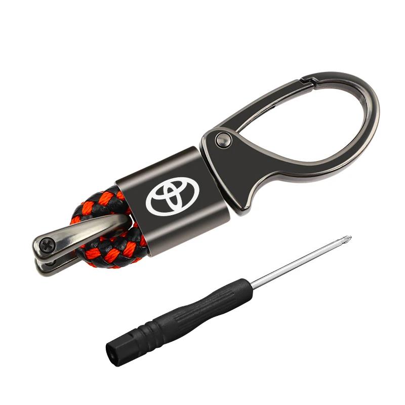 Simple creative trendy keychain for men women waist keychain For Toyota C-hr Rav4 Hilux Prius Avensis Auris Corolla