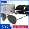 Автомобильная наклейка для Mercedes Benz A B C E S V Class GLB GLC GLE AMG Pilot SLK SLC ML Автомобильные Высокие Мужские Антибликовые Очки для Водителя Поляризующие