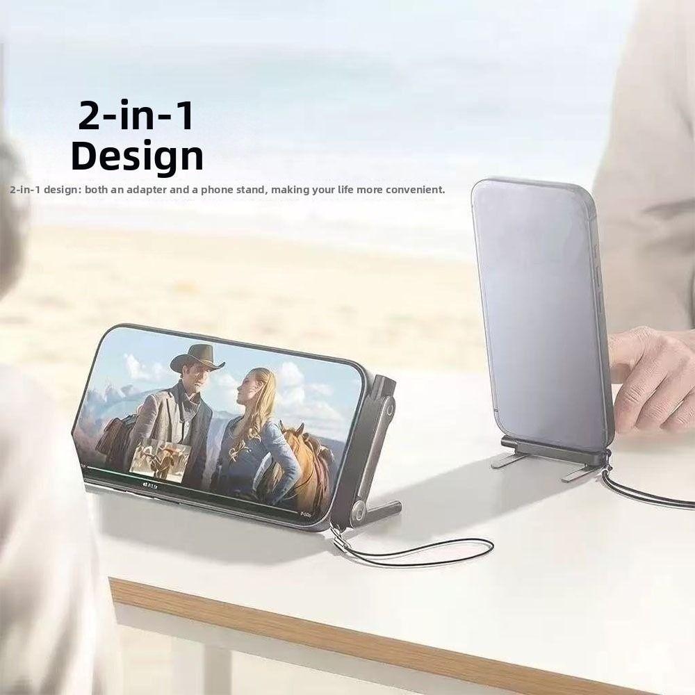 Detachable Data Cable Converter Foldable Cable Stand Durable Charging Cable Adapter