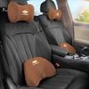 AABHE1 Suede Car Headrest Soft Memory Foam Comfort Lumbar Support Pillow Auto Interior For Chevrolet Spark Captiva Cruze Z71 Aveo Onix