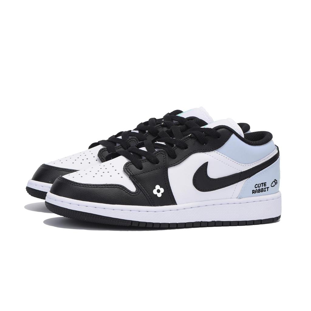 Jordan Air Jordan 1 Low Винтажные Баскетбольные Кроссовки Мужские Бело-Синие 553558-131(Team85-AS-BOX)