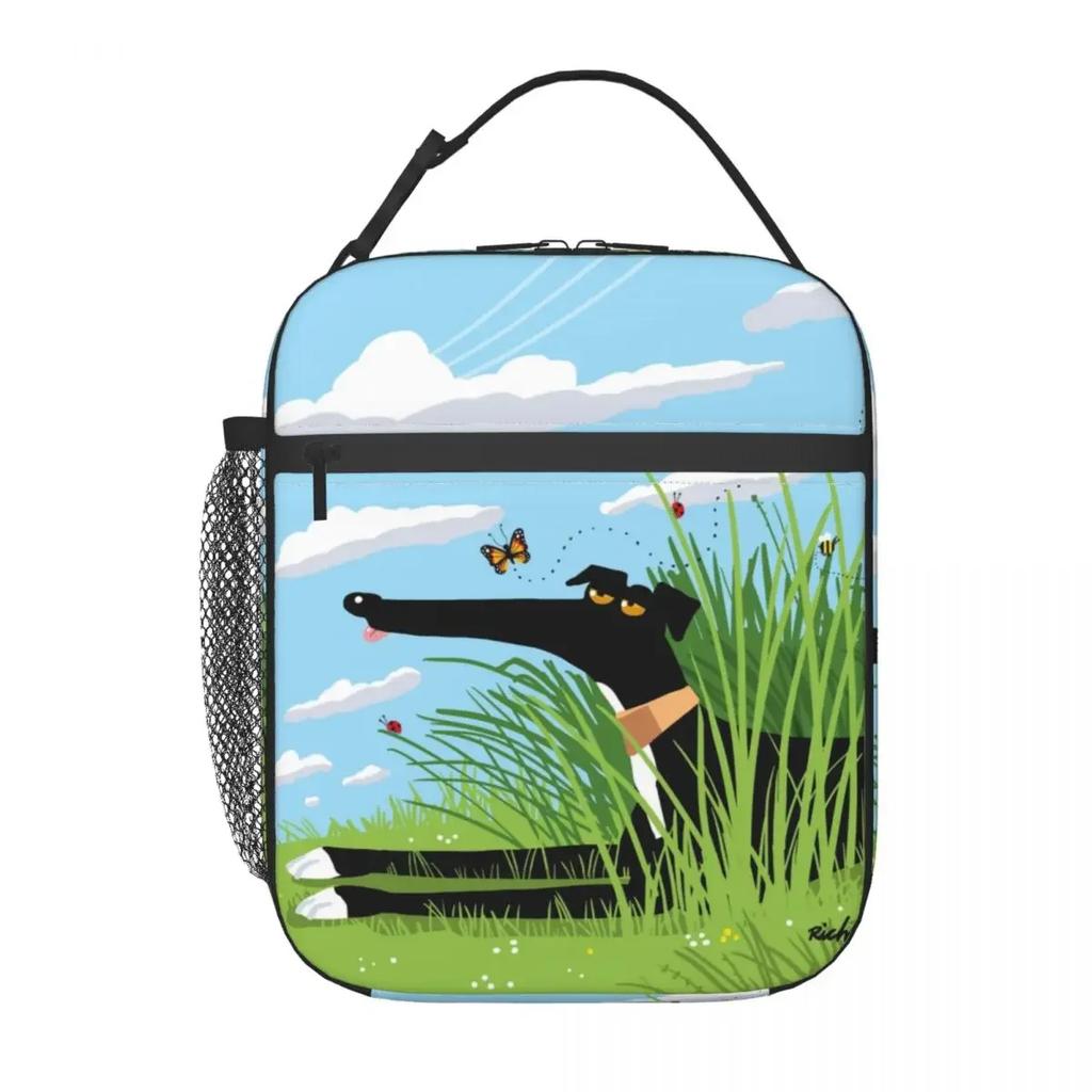 Изолированная сумка для обеда Greyhound Whippet Dog для женщин, портативная, с рисунком борзой, термосумка-холодильник для пикника и путешествий