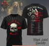 Black Label Society Тур по Северной Америке 2026 3D Футболка S-5XL