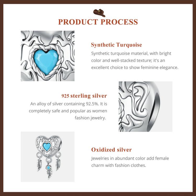 WOSTU Ковбойская шляпа из стерлингового серебра 925 пробы, очаровательные бусины, ковбойские кожаные сапоги, подвеска для браслета, ювелирные изделия своими руками