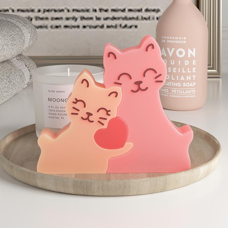 1PC DIY Animal Puzzle Candle Silicone Mold Cute Bear Elephant Family Combination Ornament Resin Gypsum Molds