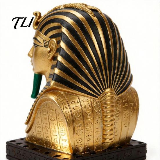 Egyptian Pharaoh Figurine Sphinx Statue Resin Ornament, Retro Ancient Figurine, Classic Exotic Artistic Desktop Ornaments Sculpture, Miniatures