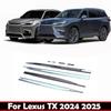 For Lexus TX TX350 500h 550h+ 2024 2025 ABS chrome Door Line door Body Skirt Accent Moulding Sticker Exterior car Accessories