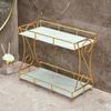 Metal Perfume Display Stand Cosmetic Storage Box Lipstick Makeup Holder Shelf Organizer