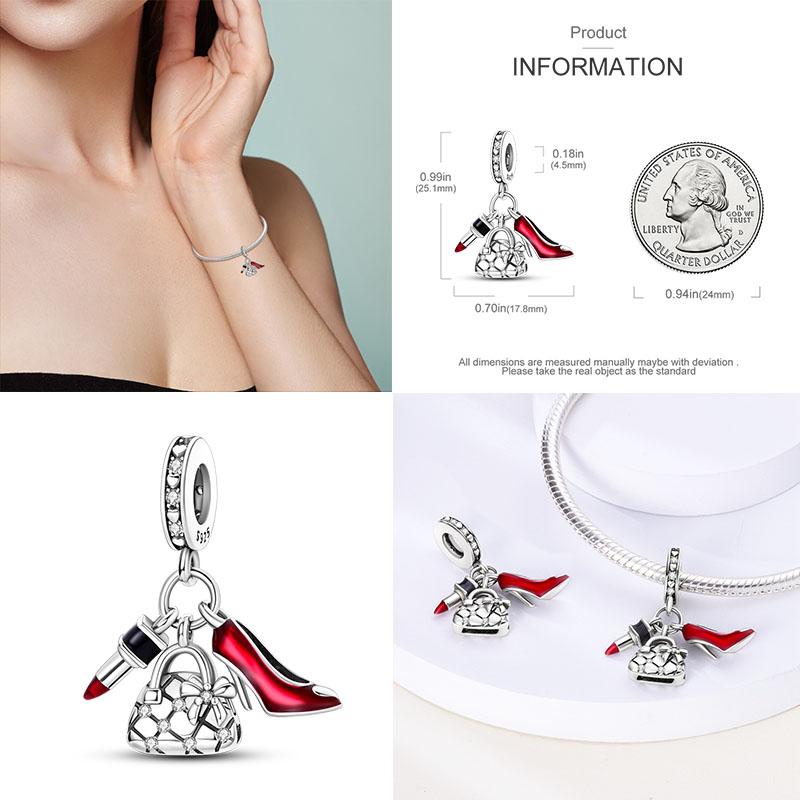 925 Стерлинговое Серебро Красочный Ловец Снов Светящийся Светлячок Подарок Самолет Земля Шармы Подходят Оригинальный Подвеска DIY Изготовление Ювелирных Изделий