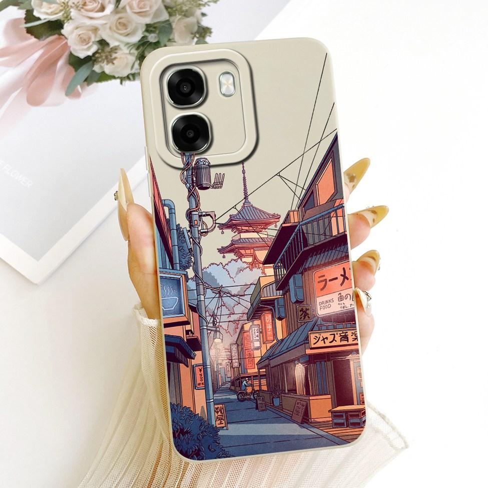 Чехол для телефона Oppo A6x 4G CPH2819 5G CPH2783 Чехол для Oppo A6x Милый Кавайный Роскошный Модный Цветы Крутой Расписной Силиконовый Корпус