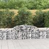 VidaXL Arched Gabion Basket, Gabion Cage, Gabion Wall, Stone Basket, Gabion for Stone Outdoor Patio, 153513