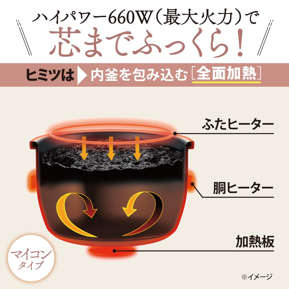 Zojirushi Microcomputer Rice Cooker 5.5-Cup NL-DB10-WA White – Voltage Converter Required Outside Japan
