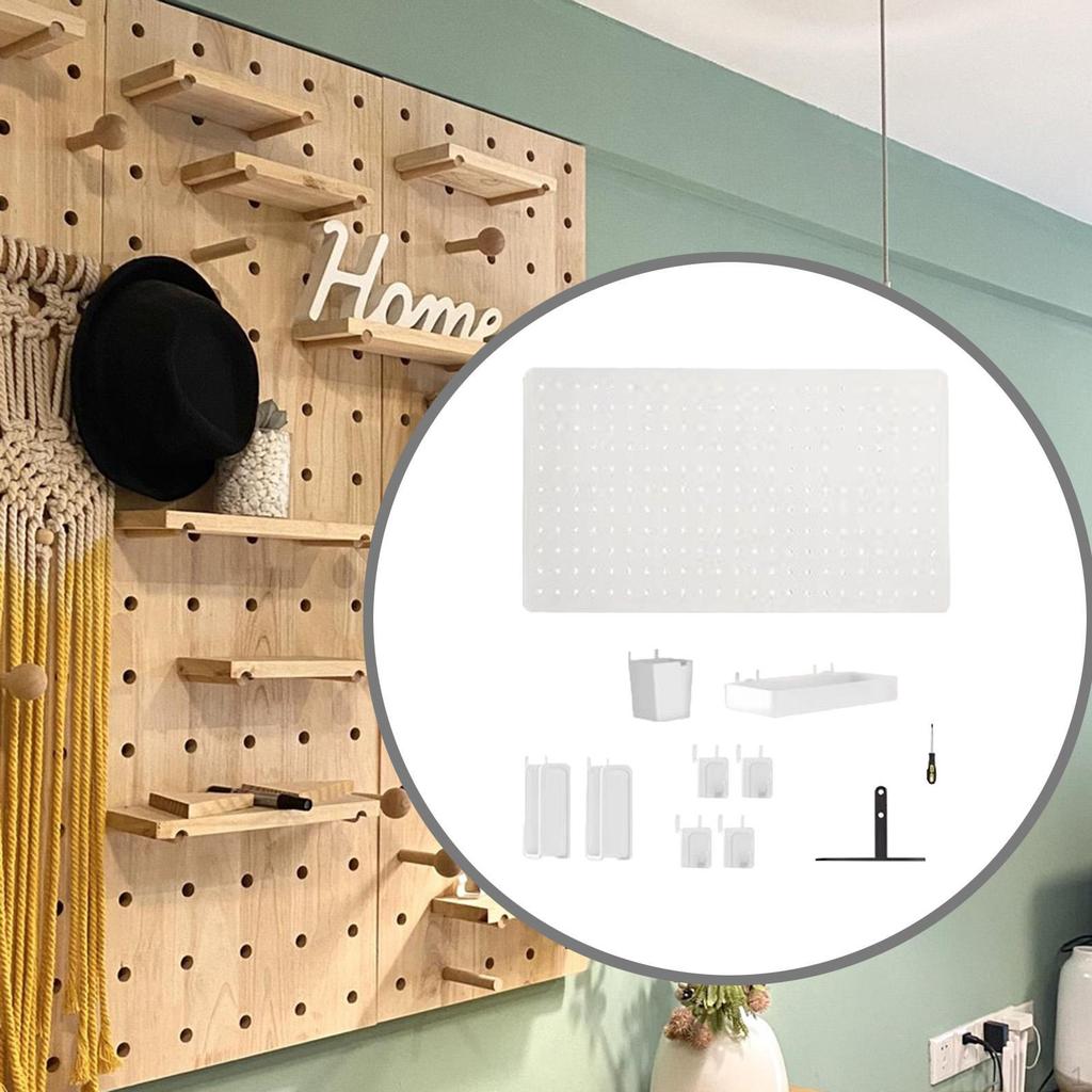 Pegboard Combination Kit Tabletop Display Storage Accessories Decoration Partition Baffle