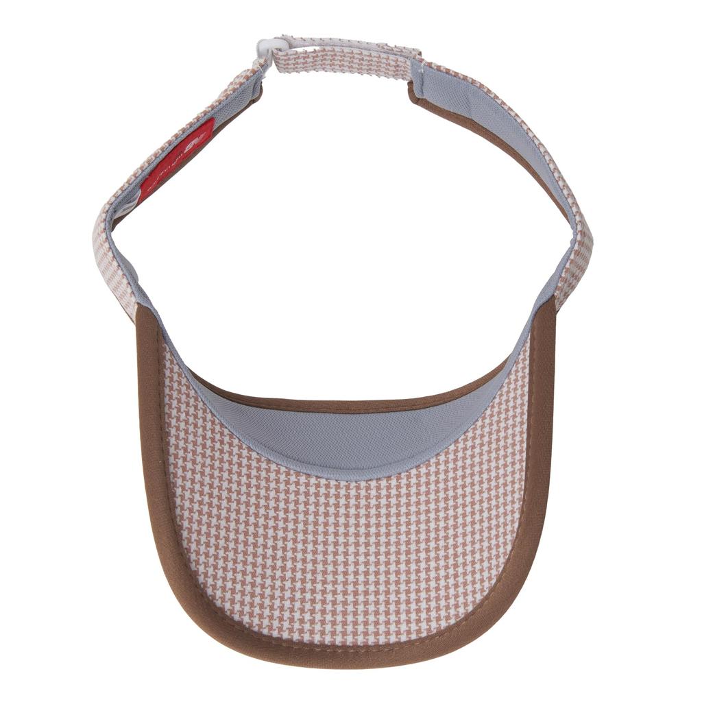 Golf Sun Visor FR [New Balance] Women's (Houndstooth Pattern/Size Adjustable) / 012-4187502 040_Beige