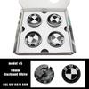For BMW 5SG30 4Pcs Blue White  56mm 68mm Floating Wheel Center Caps For BMW E90 E91 E92 E93 F30 F10 F11 F04 E84 E83 F25 E70 F15 E72 M2 M3 M6