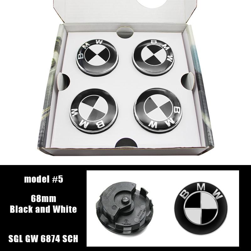 For BMW 5SG30 4Pcs Blue White 56mm 68mm Floating Wheel Center Caps For BMW E90 E91 E92 E93 F30 F10 F11 F04 E84 E83 F25 E70 F15 E72 M2 M3 M6