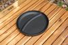 Ikenaga Iron Works Iron Lunch Plate with Wooden Base, IH Compatible, Made in Japan, Item No. 11428
