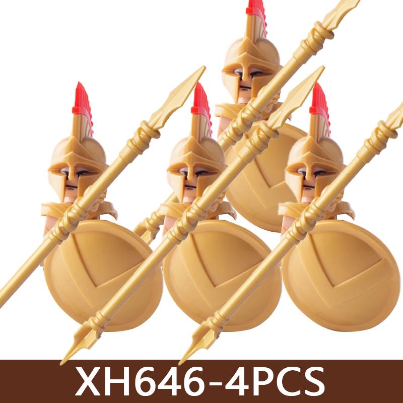 Medieval Castle Soldier Figures Building Blocks Military Roman Teutonic Hospital Knight Templar Warrior Infantry Bricks Toy Gift