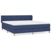 3127059 vidaXL Divan Bed with Mattress Blue 160x200 Cm Fabric