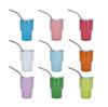 3oz Sublimation Tumble Whiskey Wine Glass Stainless Steel Vacuum Insulation Cup Car MIni Coffee Cup With Straw Party Gift
