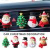 Автомобильный воздухозаборник ароматические клипсы 3D Рождество Санта-Клаус ароматерапия смоляной колокольчик лось интерьер аксессуары L1J4
