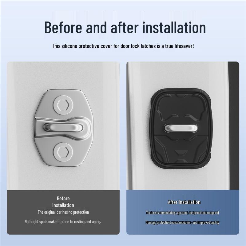 MINI Car Door Lock Anti-Collision Pad & Muting Cover