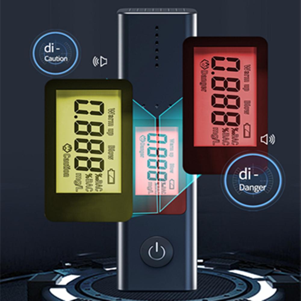 Цифровой ЖК-экран Тестер алкоголя в выдыхаемом воздухе Алкотестер Анализатор Детектор DC 5V 1A