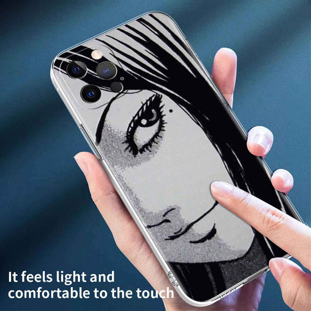 Прозрачный чехол Junji Ito Tomie Tees для Apple iPhone 11 12 Pro Max 7 8 Plus XR SE 2020 X XS 6 6S 5 5S, мягкий чехол для телефона Funda