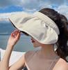 Summer New Women's Sunscreen Visor, Cycling Outdoor Travel, Face Cover, Sun Hat, Fashion Headband, Empty Top Hat