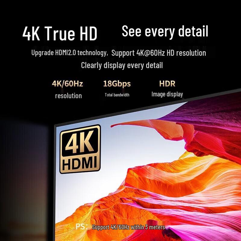 Ugreen HD119 HDMI 2.0 4K 3D Видеокабель