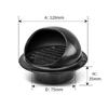Rainproof Windproof Exhaust Wind Deflector Black Bathroom Vent Hood  Bathroom Fan Vent