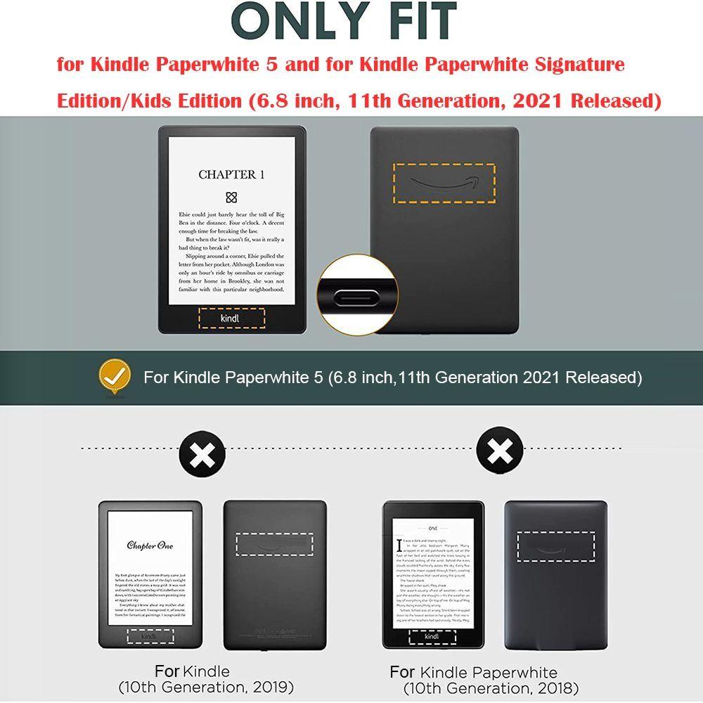 Shockproof 6.8 inch e-Reader Case Auto Wake/Sleep M2L3EK Protective Shell for Kindle Paperwhite 5